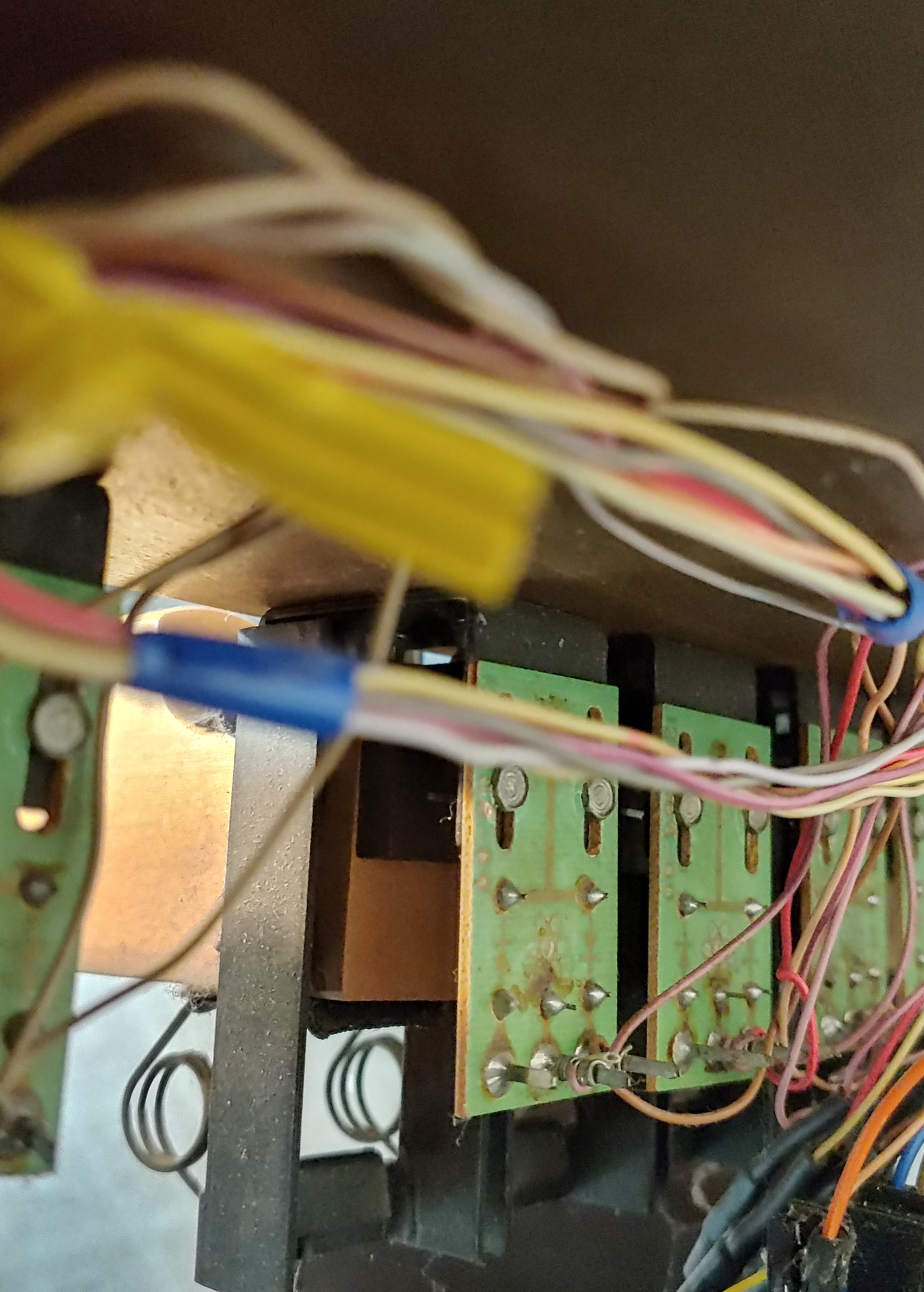 Mounted sensor boards with wiring attached